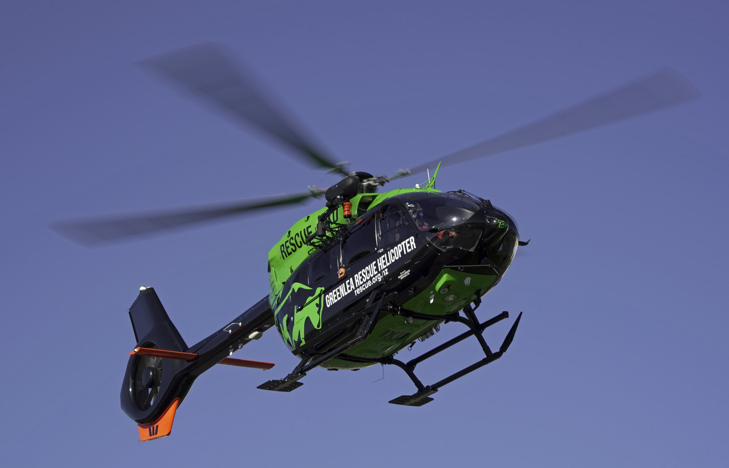 The Greenlea Rescue Helicopter in flight